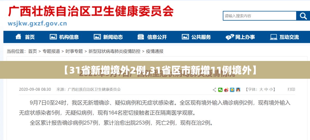 【31省新增境外2例,31省区市新增11例境外】 【31省新增境外2例,31省区市新增11例境外】