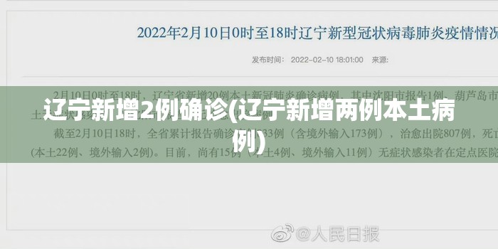 辽宁新增2例确诊(辽宁新增两例本土病例)