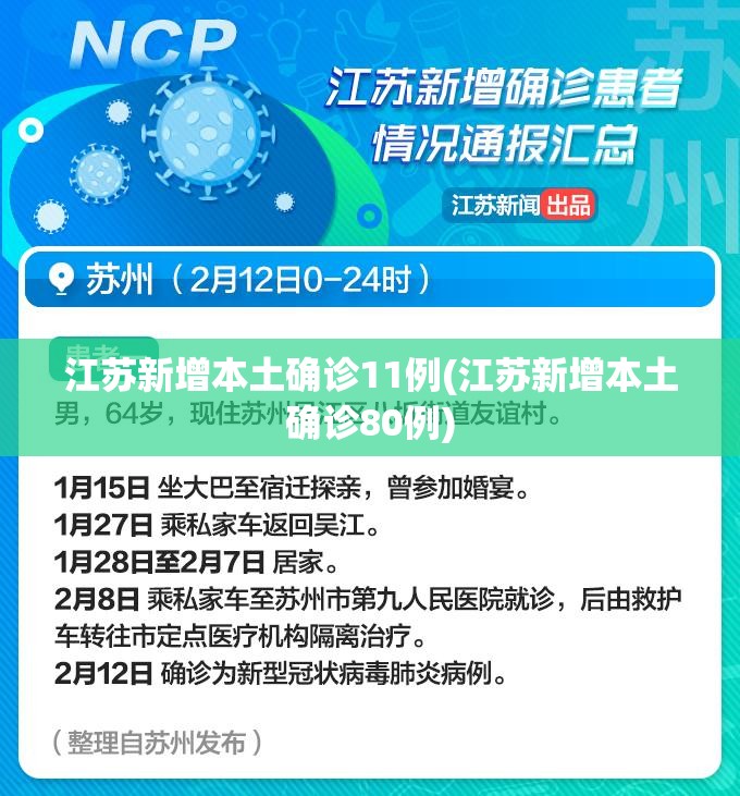 江苏新增本土确诊11例(江苏新增本土确诊80例)