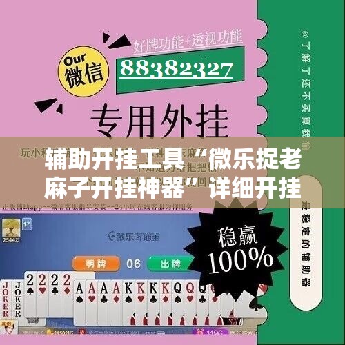 辅助开挂工具“微乐捉老麻子开挂神器”详细开挂教程