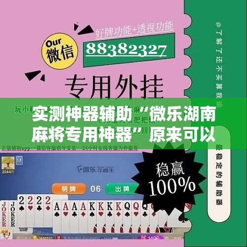 实测神器辅助“微乐湖南麻将专用神器	”原来可以开挂