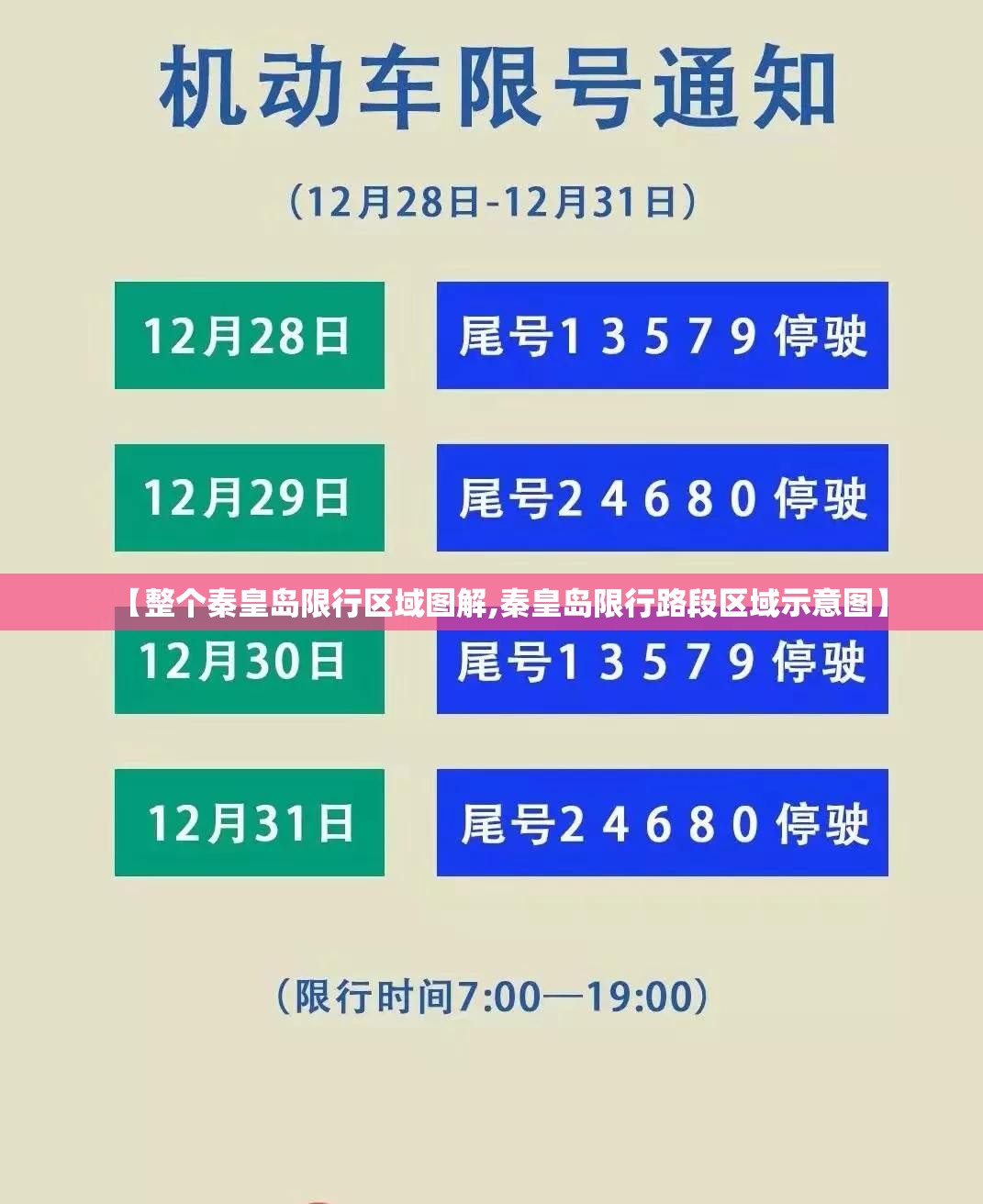 【整个秦皇岛限行区域图解,秦皇岛限行路段区域示意图】 【整个秦皇岛限行区域图解,秦皇岛限行路段区域示意图】