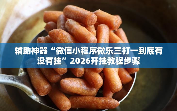 辅助神器“微信小程序微乐三打一到底有没有挂”2026开挂教程步骤
