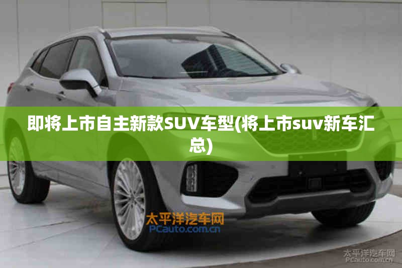 即将上市自主新款SUV车型(将上市suv新车汇总)