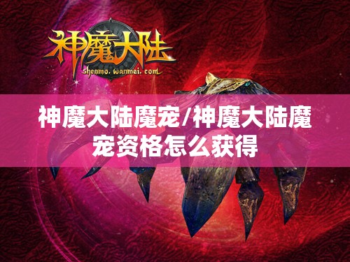 神魔大陆魔宠/神魔大陆魔宠资格怎么获得