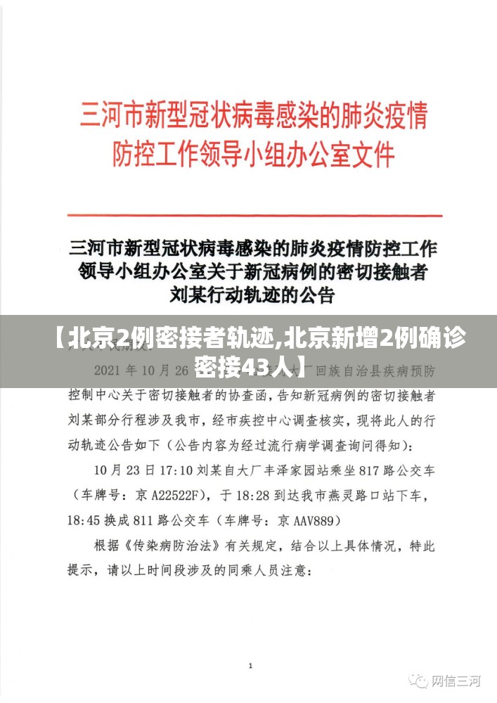 【北京2例密接者轨迹,北京新增2例确诊密接43人】 【北京2例密接者轨迹,北京新增2例确诊密接43人】