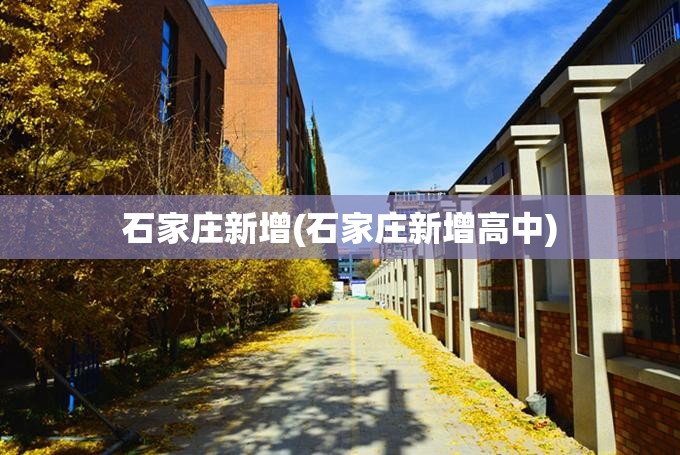 石家庄新增(石家庄新增高中)