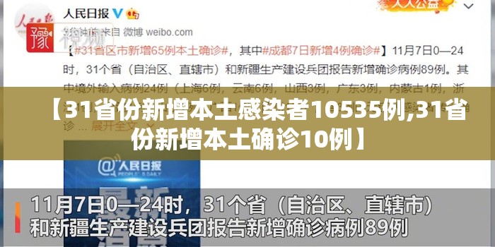 【31省份新增本土感染者10535例,31省份新增本土确诊10例】