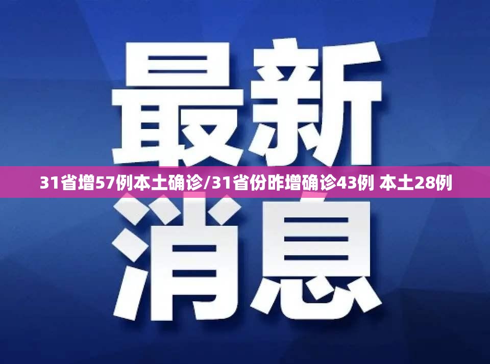 31省增57例本土确诊/31省份昨增确诊43例 本土28例 31省增57例本土确诊/31省份昨增确诊43例 本土28例
