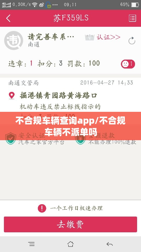 不合规车辆查询app/不合规车辆不派单吗