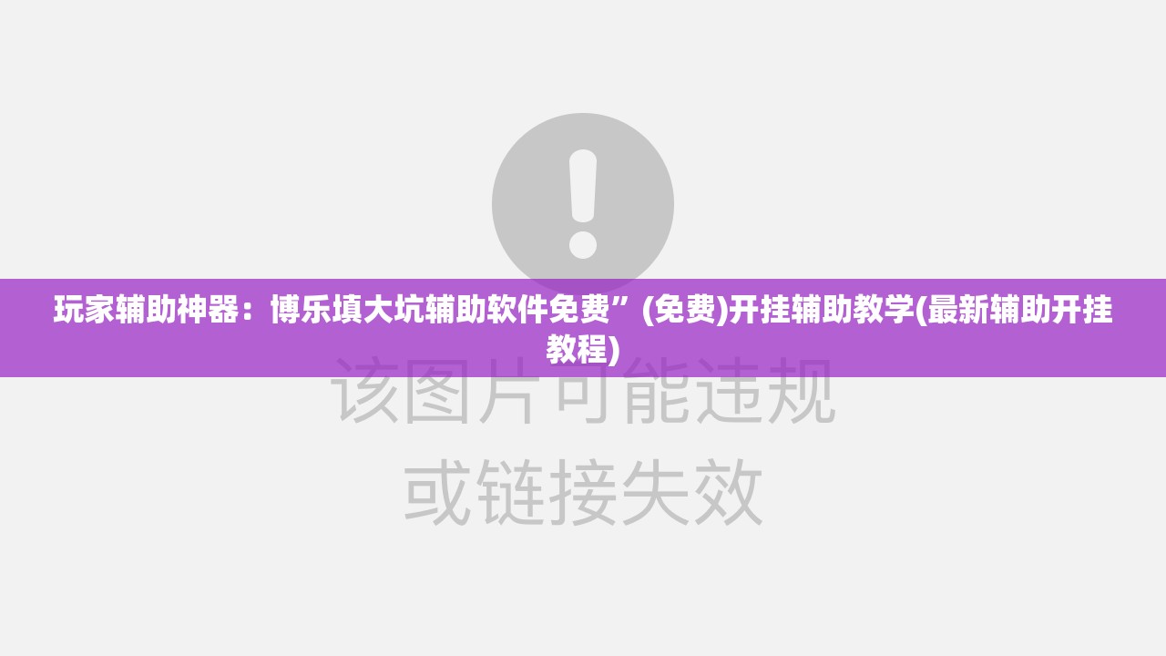 玩家辅助神器：博乐填大坑辅助软件免费”(免费)开挂辅助教学(最新辅助开挂教程)