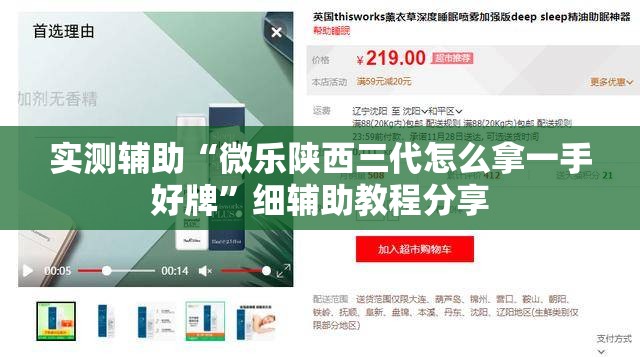 实测辅助“微乐陕西三代怎么拿一手好牌”细辅助教程分享