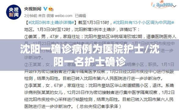 沈阳一确诊病例为医院护士/沈阳一名护士确诊 沈阳一确诊病例为医院护士/沈阳一名护士确诊
