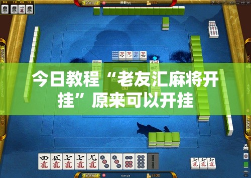 今日教程“老友汇麻将开挂”原来可以开挂