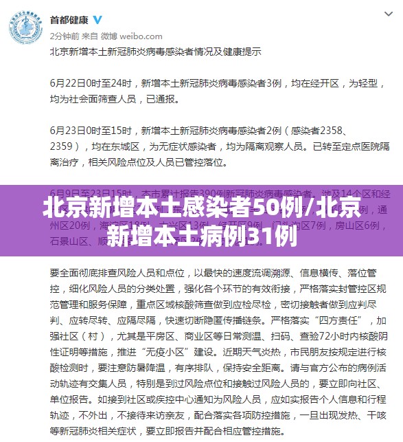 北京新增本土感染者50例/北京新增本土病例31例 北京新增本土感染者50例/北京新增本土病例31例