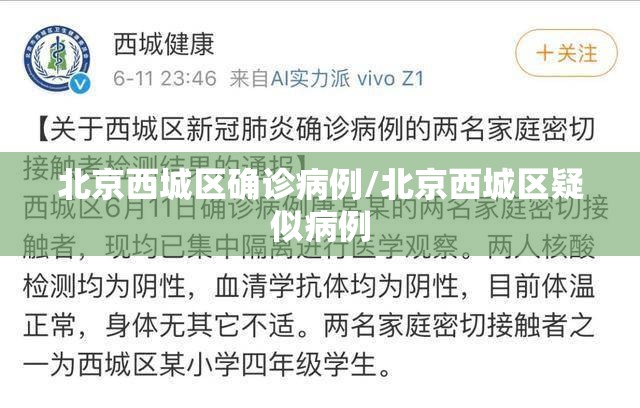 北京西城区确诊病例/北京西城区疑似病例 北京西城区确诊病例/北京西城区疑似病例