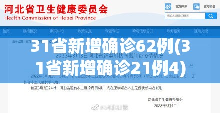 31省新增确诊62例(31省新增确诊21例4) 31省新增确诊62例(31省新增确诊21例4)