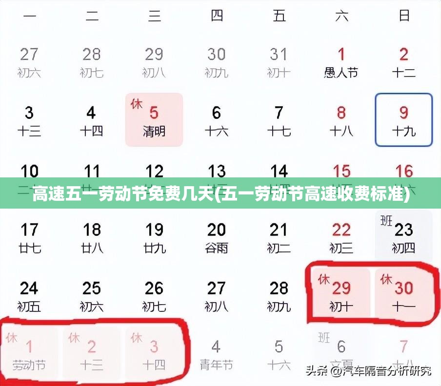 高速五一劳动节免费几天(五一劳动节高速收费标准) 高速五一劳动节免费几天(五一劳动节高速收费标准)