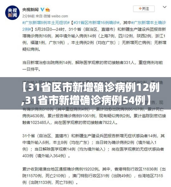 【31省区市新增确诊病例12例,31省市新增确诊病例54例】 【31省区市新增确诊病例12例,31省市新增确诊病例54例】