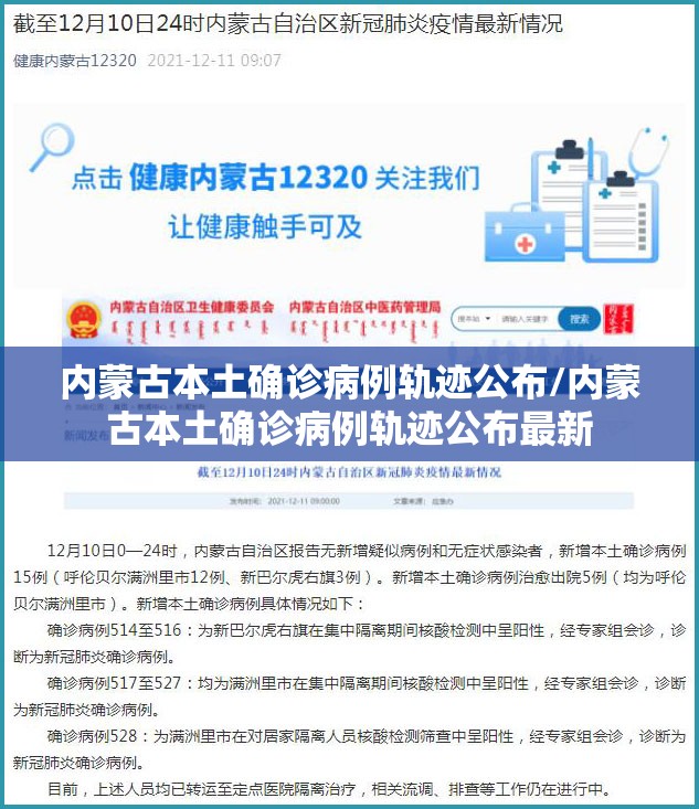 内蒙古本土确诊病例轨迹公布/内蒙古本土确诊病例轨迹公布最新 内蒙古本土确诊病例轨迹公布/内蒙古本土确诊病例轨迹公布最新