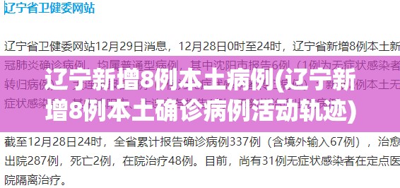 辽宁新增8例本土病例(辽宁新增8例本土确诊病例活动轨迹) 辽宁新增8例本土病例(辽宁新增8例本土确诊病例活动轨迹)