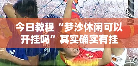 今日教程“梦沙休闲可以开挂吗”其实确实有挂