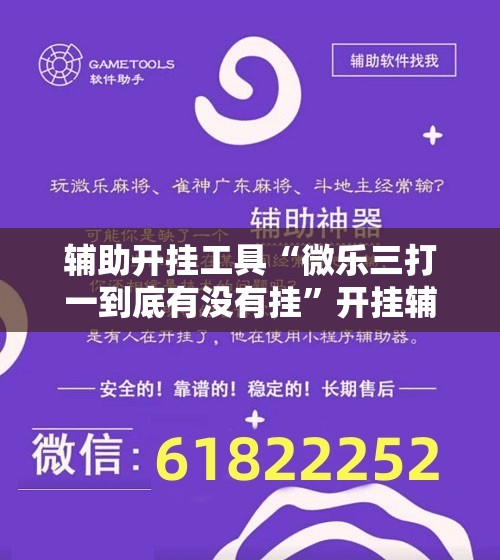 辅助开挂工具“微乐三打一到底有没有挂”开挂辅助脚本+详细开挂安装教程