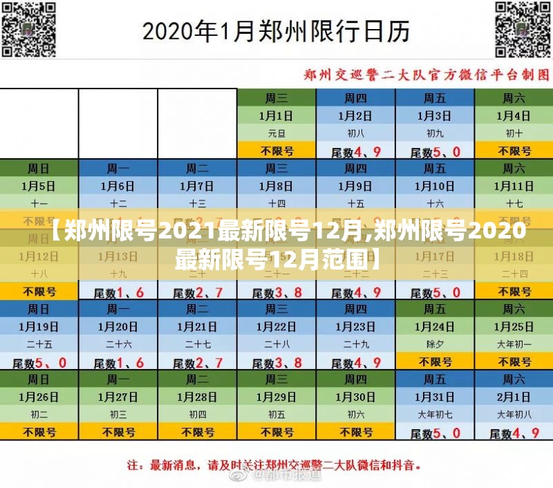 【郑州限号2021最新限号12月,郑州限号2020最新限号12月范围】