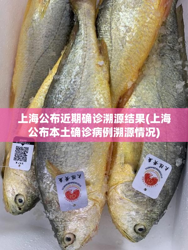 上海公布近期确诊溯源结果(上海公布本土确诊病例溯源情况) 上海公布近期确诊溯源结果(上海公布本土确诊病例溯源情况)