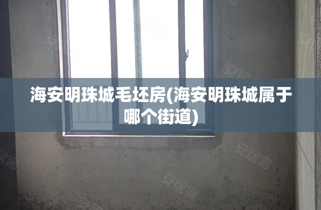 海安明珠城毛坯房(海安明珠城属于哪个街道) 海安明珠城毛坯房(海安明珠城属于哪个街道)