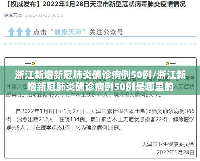 浙江新增新冠肺炎确诊病例50例/浙江新增新冠肺炎确诊病例50例是哪里的 浙江新增新冠肺炎确诊病例50例/浙江新增新冠肺炎确诊病例50例是哪里的