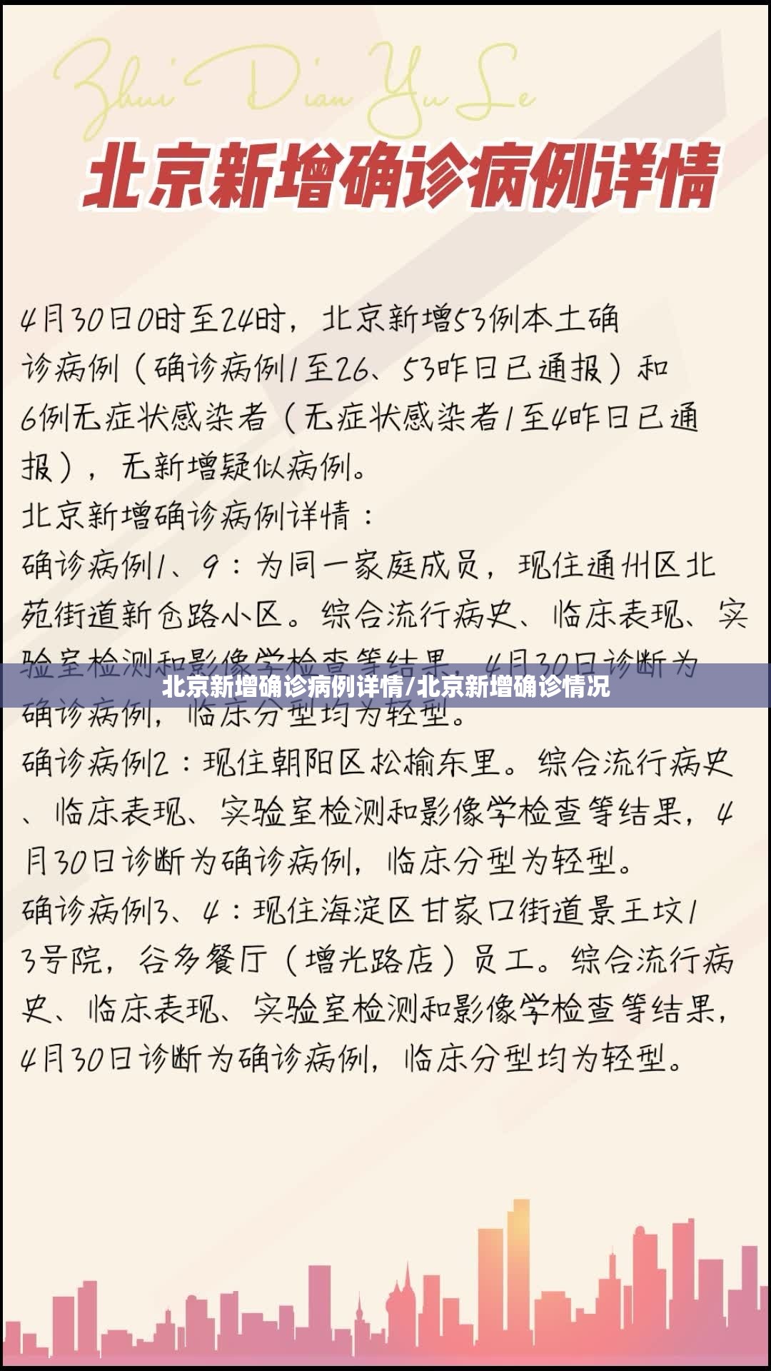 北京新增确诊病例详情/北京新增确诊情况