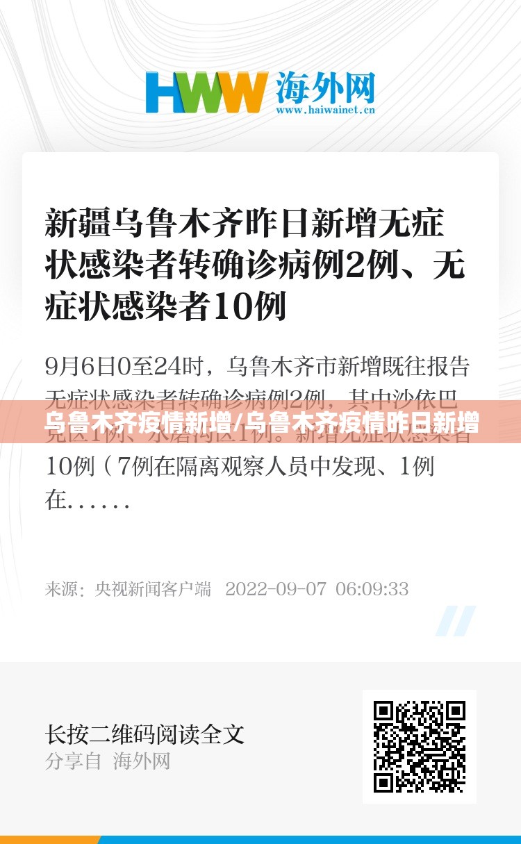 乌鲁木齐疫情新增/乌鲁木齐疫情昨日新增
