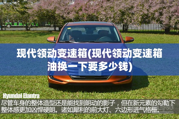 现代领动变速箱(现代领动变速箱油换一下要多少钱)