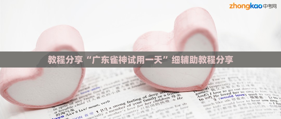 教程分享“广东雀神试用一天”细辅助教程分享