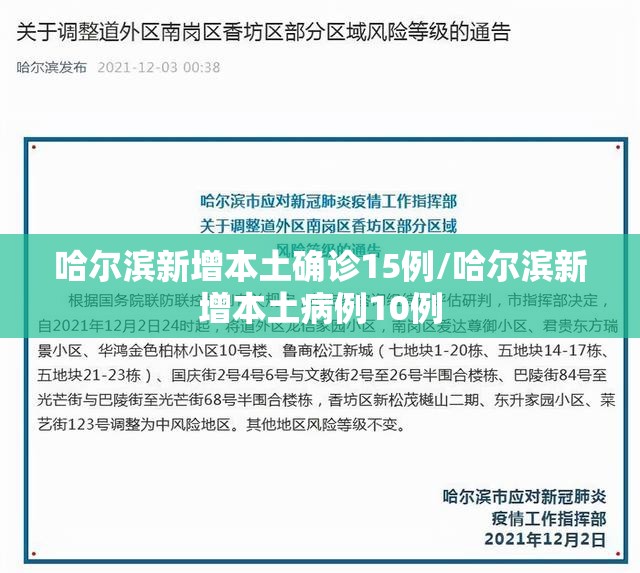 哈尔滨新增本土确诊15例/哈尔滨新增本土病例10例 哈尔滨新增本土确诊15例/哈尔滨新增本土病例10例