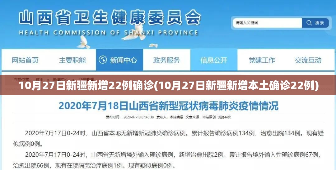 10月27日新疆新增22例确诊(10月27日新疆新增本土确诊22例)