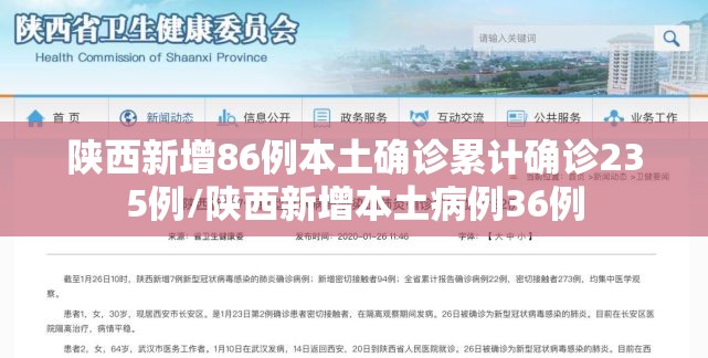 陕西新增86例本土确诊累计确诊235例/陕西新增本土病例36例 陕西新增86例本土确诊累计确诊235例/陕西新增本土病例36例