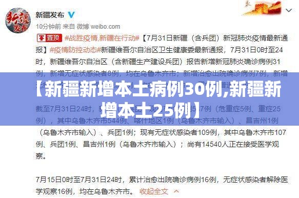 【新疆新增本土病例30例,新疆新增本土25例】 【新疆新增本土病例30例,新疆新增本土25例】