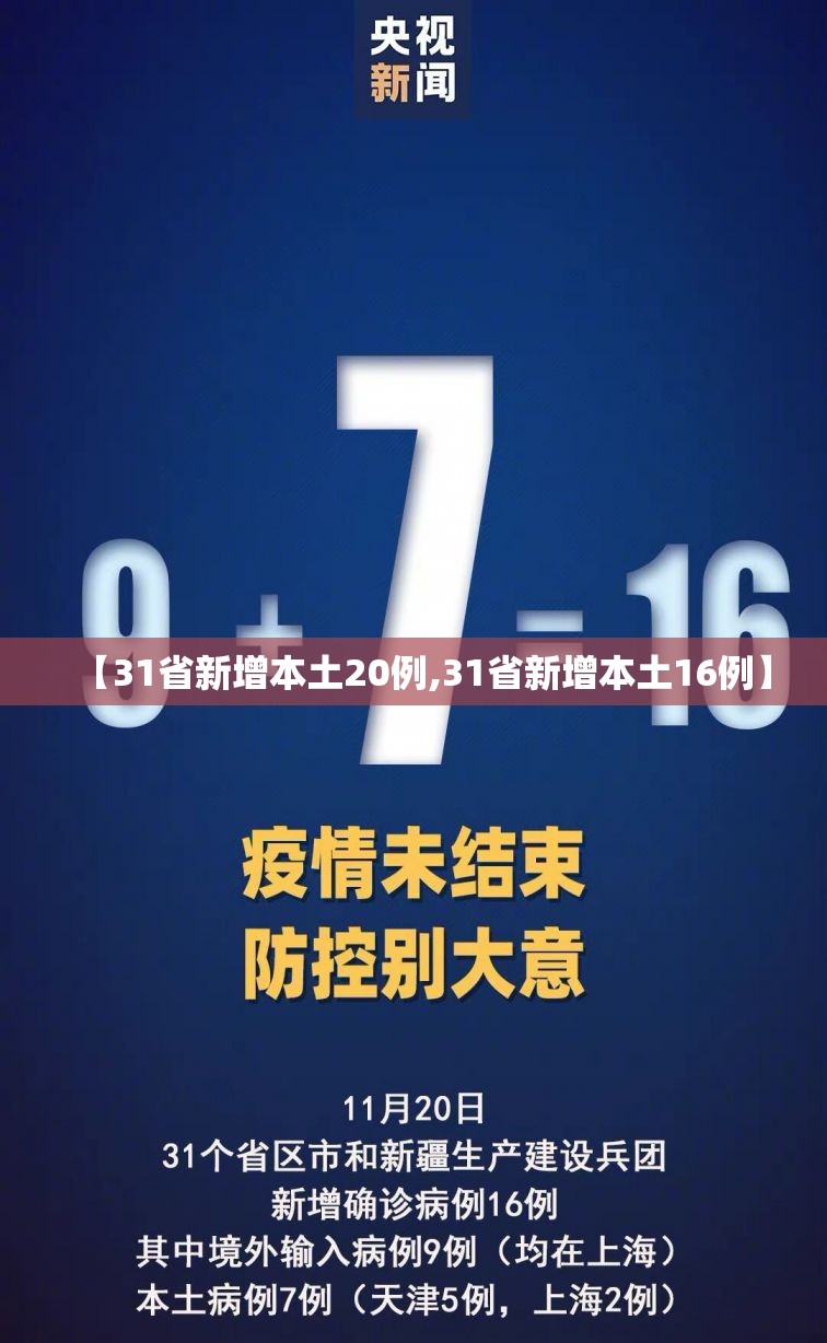 【31省新增本土20例,31省新增本土16例】 【31省新增本土20例,31省新增本土16例】