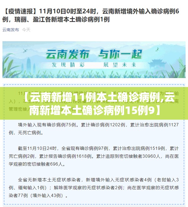 【云南新增11例本土确诊病例,云南新增本土确诊病例15例9】 【云南新增11例本土确诊病例,云南新增本土确诊病例15例9】