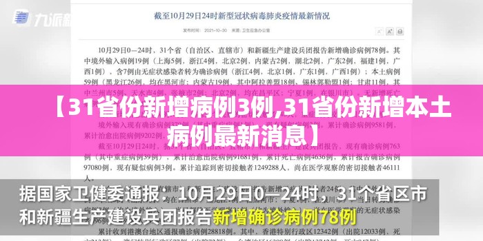 【31省份新增病例3例,31省份新增本土病例最新消息】