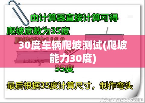 30度车辆爬坡测试(爬坡能力30度)