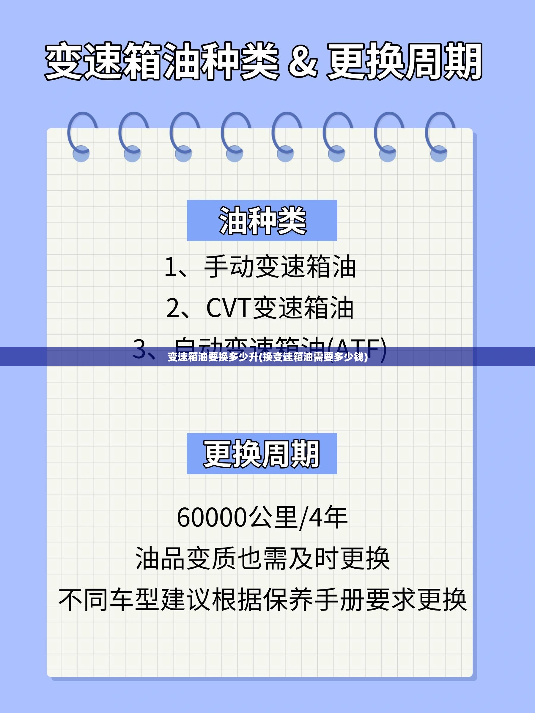 变速箱油要换多少升(换变速箱油需要多少钱) 变速箱油要换多少升(换变速箱油需要多少钱)