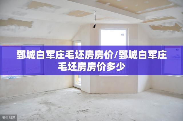 鄄城白军庄毛坯房房价/鄄城白军庄毛坯房房价多少 鄄城白军庄毛坯房房价/鄄城白军庄毛坯房房价多少
