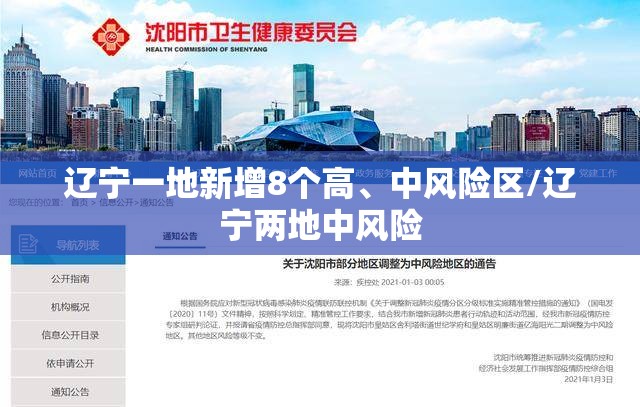 辽宁一地新增8个高、中风险区/辽宁两地中风险