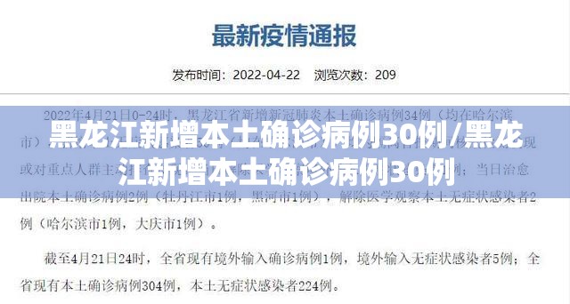 黑龙江新增本土确诊病例30例/黑龙江新增本土确诊病例30例 黑龙江新增本土确诊病例30例/黑龙江新增本土确诊病例30例
