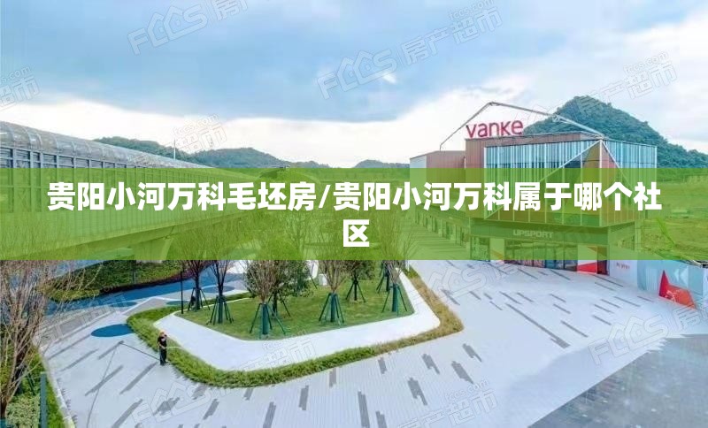 贵阳小河万科毛坯房/贵阳小河万科属于哪个社区
