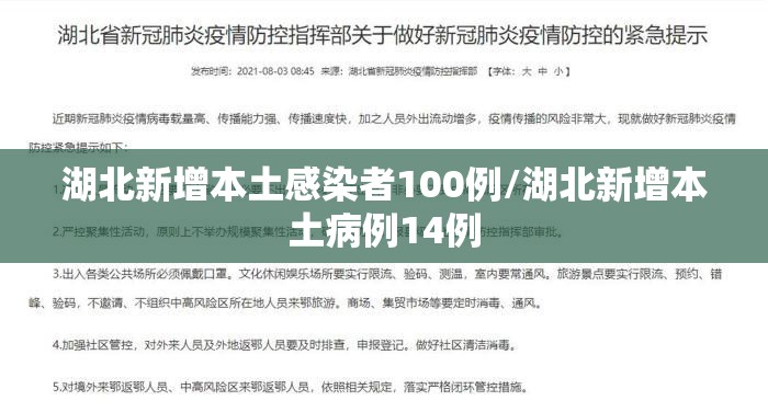 湖北新增本土感染者100例/湖北新增本土病例14例 湖北新增本土感染者100例/湖北新增本土病例14例