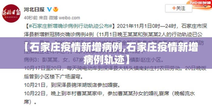 【石家庄疫情新增病例,石家庄疫情新增病例轨迹】 【石家庄疫情新增病例,石家庄疫情新增病例轨迹】